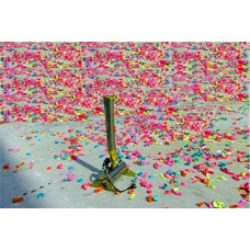 Confetti cannon for launching
